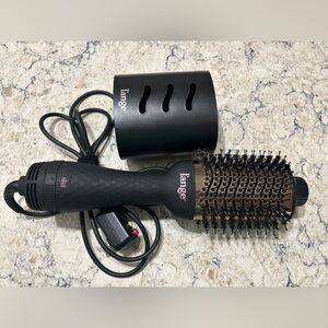 L'ange Black Hair Dryer Brush with Cover